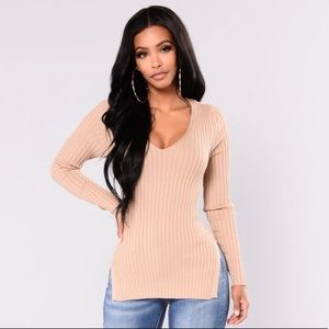 V Neck Long Sleeve